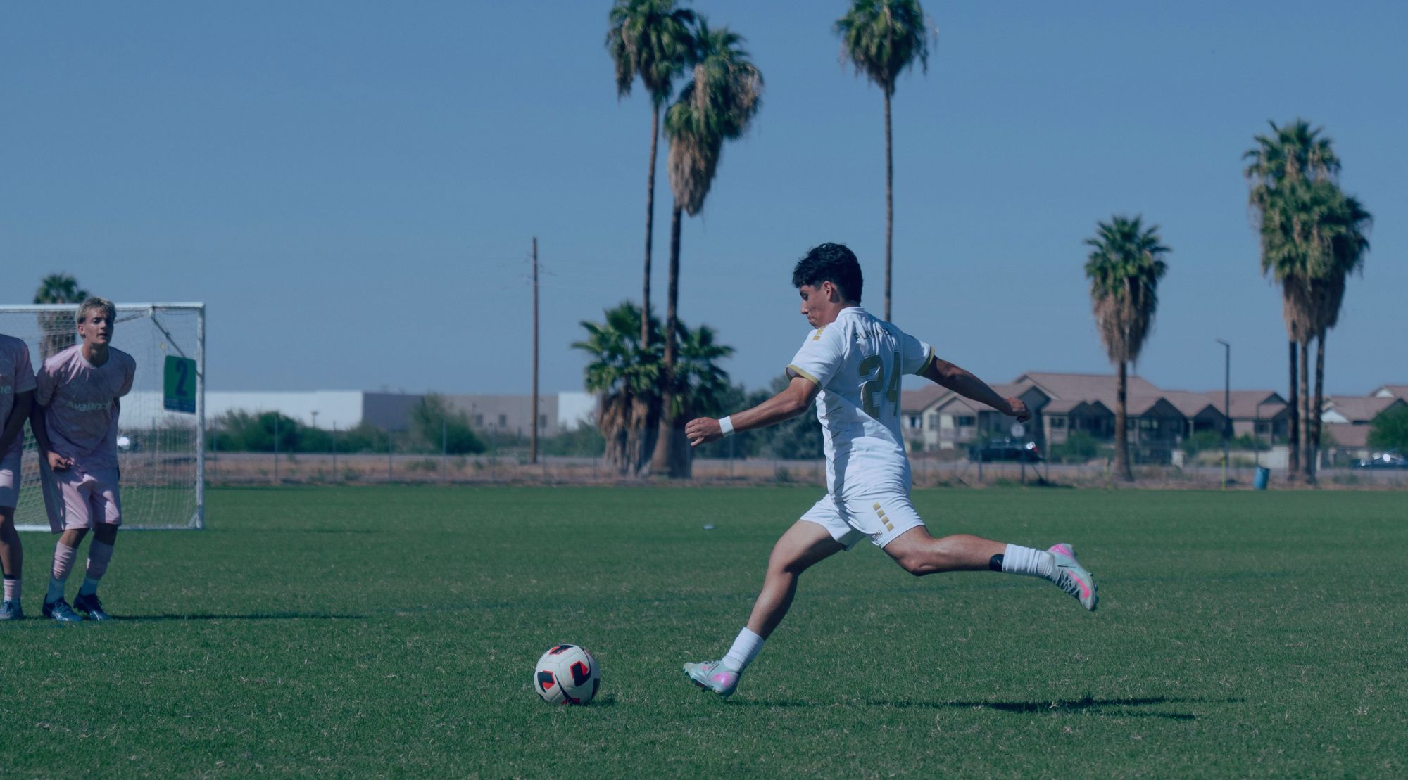 Outdoor Fußballspieler